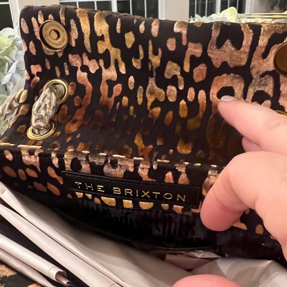 Kurt Geiger London ~  Leopard Print Velvet Mini Brixton Crossbody Bag - NWT - Picture 7 of 7